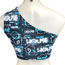 Load image into Gallery viewer, HOUSE MUSIC | One Shoulder Top, Women's Festival Top, Rave Top