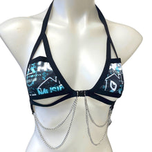 Load image into Gallery viewer, HOUSE MUSIC | Chain Cage Top, Festival Top, Rave Top with Chains