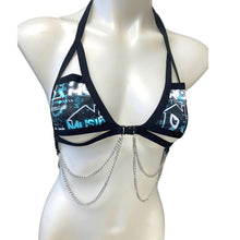 Load image into Gallery viewer, HOUSE MUSIC | Chain Cage Top, Festival Top, Rave Top with Chains