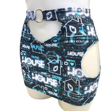 Load image into Gallery viewer, HOUSE MUSIC | Cut-Out Bodycon Mini Skirt, Rave Skirt, Festival Bottom