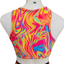 Load image into Gallery viewer, ALL The GLOW | Underboob Sporty Crop Top, Women's Festival Top, Rave Top