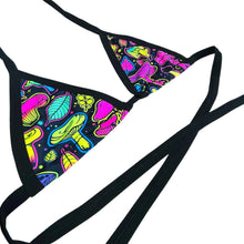 Load image into Gallery viewer, ELECTRIC MUSHROOM | Bikini Top, Women's Festival Top, Rave Top