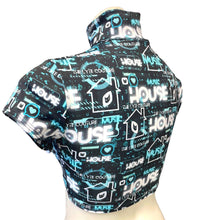 Load image into Gallery viewer, HOUSE MUSIC | Underboob Mock Neck Cut Out Crop Top, Women's Festival Top, Rave Top