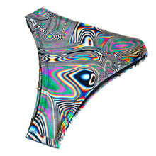 Load image into Gallery viewer, LUCID DREAMS | High Waisted High Cut Bottoms, Festival Bottoms, Rave Bottoms, Black Rave Outfit