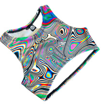 Load image into Gallery viewer, LUCID DREAMS | Underboob Sporty Crop Top, Women's Festival Top, Rave Top
