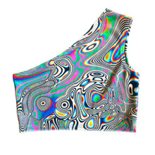 Load image into Gallery viewer, LUCID DREAMS | One Shoulder Top, Women's Festival Top, Rave Top