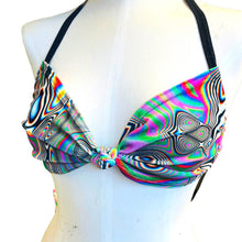Load image into Gallery viewer, LUCID DREAMS | Twist Top | Adjustable Bikini Top, Women's Festival Top, Rave Top