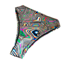 Load image into Gallery viewer, LUCID DREAMS | High Waisted High Cut Bottoms, Festival Bottoms, Rave Bottoms, Black Rave Outfit