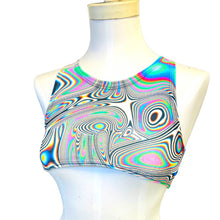 Load image into Gallery viewer, LUCID DREAMS | Underboob Sporty Crop Top, Women's Festival Top, Rave Top