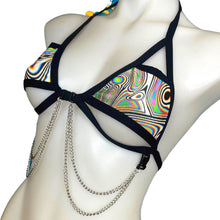 Load image into Gallery viewer, LUCID DREAMS | Chain Cage Top, Festival Top, Rave Top with Chains