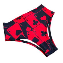 Load image into Gallery viewer, HOUSE OF CARDS | High Waisted Bottoms, Festival Bottoms, Rave Bottoms, Black Rave Outfit