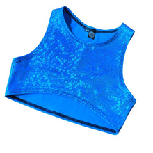 Load image into Gallery viewer, ALICE BLUE | Underboob Sporty Crop Top, Women's Festival Top, Rave Top