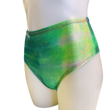 Load image into Gallery viewer, FESTIE BESTIE | Seafoam Holographic High Waisted Bottoms
