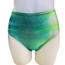 Load image into Gallery viewer, FESTIE BESTIE | Seafoam Holographic High Waisted Bottoms