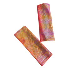 Load image into Gallery viewer, FESTIE BESTIE | Pink/Orange Holographic Gloves, Festival Accessories, Rave Gloves