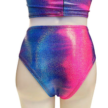 Load image into Gallery viewer, FESTIE BESTIE | Pink/Blue Holographic High Waisted Bottoms