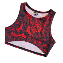 Load image into Gallery viewer, SPELLCASTER | Underboob Sporty Crop Top, Women's Festival Top, Rave Top