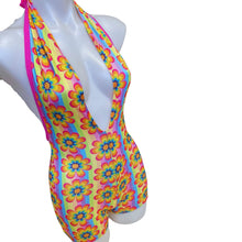 Load image into Gallery viewer, RAINBOW DAISY | Playsuit | Halter Romper | Festival Outfit | Rave Jumpsuit | Boho