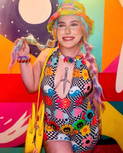 Load image into Gallery viewer, GET GROOVY | Playsuit | Halter Romper | Festival Outfit | Rave Jumpsuit | Boho