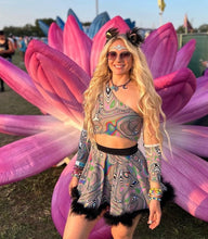 Load image into Gallery viewer, LUCID DREAMS | One Shoulder Top, Women's Festival Top, Rave Top