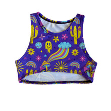 Load image into Gallery viewer, DESERT DAYTRIPPER | Underboob Sporty Crop Top, Women's Festival Top, Rave Top