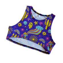 Load image into Gallery viewer, DESERT DAYTRIPPER | Underboob Sporty Crop Top, Women's Festival Top, Rave Top