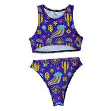 Load image into Gallery viewer, DESERT DAYTRIPPER | Underboob Sporty Crop Top, Women's Festival Top, Rave Top