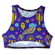 Load image into Gallery viewer, DESERT DAYTRIPPER | Underboob Sporty Crop Top, Women's Festival Top, Rave Top