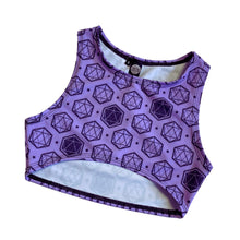 Load image into Gallery viewer, ICOSAHEDRON | Underboob Sporty Crop Top, Women's Festival Top, Rave Top