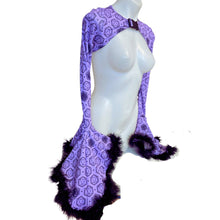 Load image into Gallery viewer, ICOSAHEDRON | Cascade Bell Sleeve with Fluff Buckle Top, Women's Festival Top, Rave Top