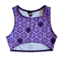 Load image into Gallery viewer, ICOSAHEDRON | Underboob Sporty Crop Top, Women's Festival Top, Rave Top