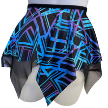 Load image into Gallery viewer, ALL NIGHTER | Asymmetrical Double layer Tie Skirt, Rave Skirt, Festival Bottom