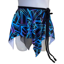 Load image into Gallery viewer, ALL NIGHTER | Asymmetrical Double layer Tie Skirt, Rave Skirt, Festival Bottom