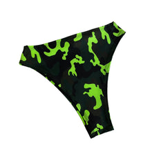 Load image into Gallery viewer, KOMBAT | High Waisted High Cut Bottoms, Festival Bottoms, Rave Bottoms, Camo Rave Outfit