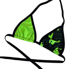 Load image into Gallery viewer, KOMBAT | Split Bikini Top, Women's Festival Top, Rave Top