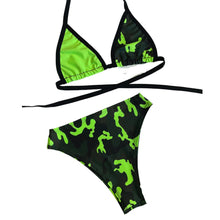 Load image into Gallery viewer, KOMBAT | Split Bikini Top, Women's Festival Top, Rave Top