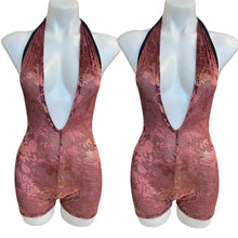 Load image into Gallery viewer, DUSTY ROSE | Playsuit | Halter Romper | Festival Outfit | Rave Jumpsuit | Boho