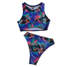 Load image into Gallery viewer, MIRAGE | High Waisted High Cut Bottoms, Festival Bottoms, Rave Bottoms, Black Rave Outfit