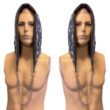 Load image into Gallery viewer, ENIGMA | Reversible Hood With Chain | Rave Hood