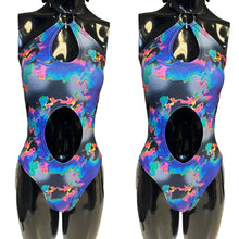 Load image into Gallery viewer, MIRAGE | Aria Cut-Out Bodysuit, Rave Bodysuit, Women's Rave | Chain sides