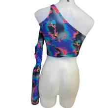 Load image into Gallery viewer, MIRAGE | One Shoulder Bell sleeve top with Cut Outs Women&#39;s Festival Top, Rave Top
