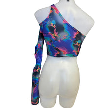 Load image into Gallery viewer, MIRAGE | One Shoulder Bell sleeve top with Cut Outs Women's Festival Top, Rave Top
