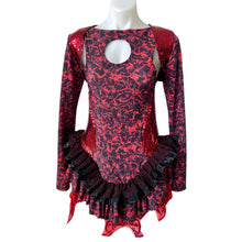 Load image into Gallery viewer, One of a Kind | Ready to Ship | Size Small/Medium | Queen of Hearts Dress and Jacket, Beyond Wonderland Costume, Rave Dress, Festival Dress