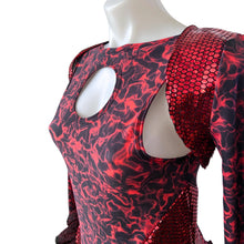 Load image into Gallery viewer, One of a Kind | Ready to Ship | Size Small/Medium | Queen of Hearts Dress and Jacket, Beyond Wonderland Costume, Rave Dress, Festival Dress