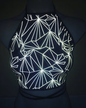 Load image into Gallery viewer, REFRACTION | REFLECTIVE | Halter Top, Women's Festival Top, Rave Top
