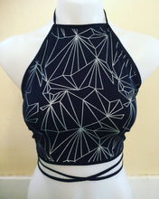 Load image into Gallery viewer, REFRACTION | REFLECTIVE | Halter Top, Women's Festival Top, Rave Top