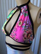 Load image into Gallery viewer, RAINBOW FLOWER | Keyhole Halter top