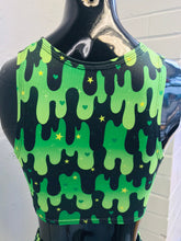 Load image into Gallery viewer, GREEN SLIME | Sporty Crop Top, Women's Festival Top, Rave Top