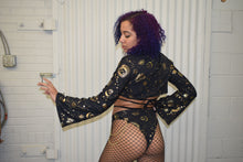 Load image into Gallery viewer, GOLD GODDESS VIBES | Bell Sleeve Shrug Top