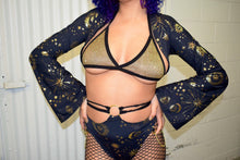 Load image into Gallery viewer, GOLD GODDESS VIBES | Bell Sleeve Shrug Top
